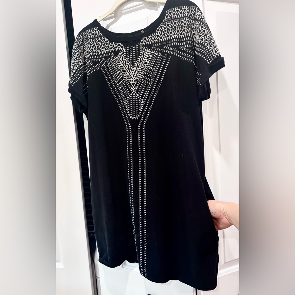 Nic & Zoe Havana Nights Embroidered Tunic dress Womens size PL - Picture 4 of 14